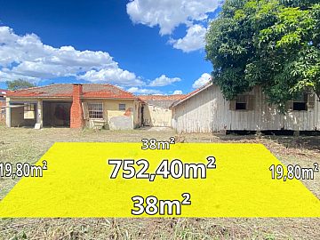 Terreno de 752,40m� com 19,80m de Frente | Rua General C�mar